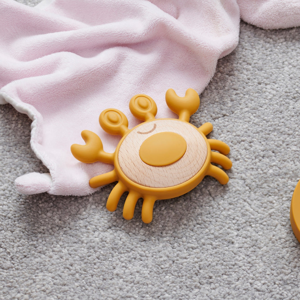 SiliSoft® Crab Teether - Neutral - Baby&More