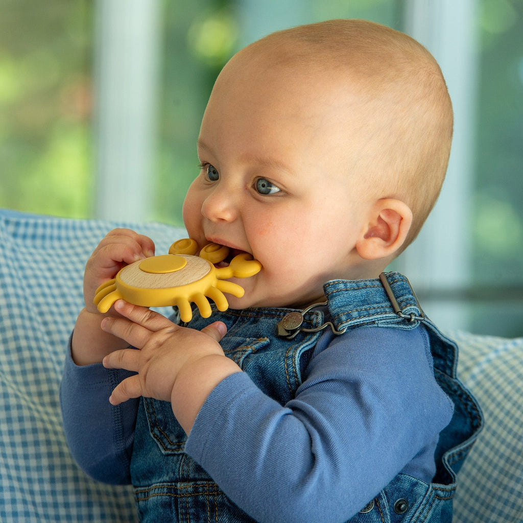 SiliSoft® Crab Teether - Neutral - Baby&More