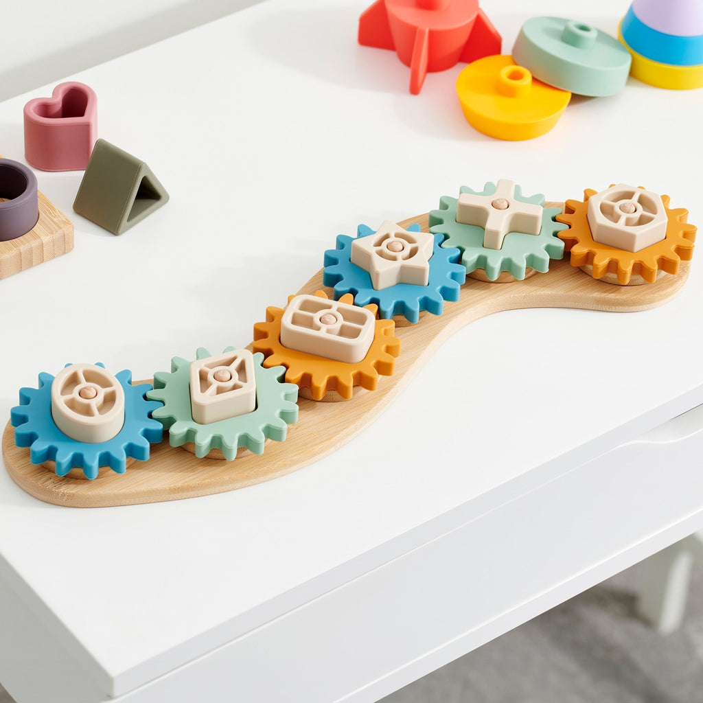 SiliSoft® Gears Puzzle - Neutral - Baby&More