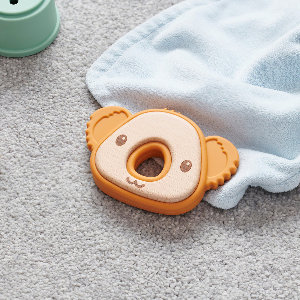 SiliSoft® Koala Wooden Teether - Baby&More