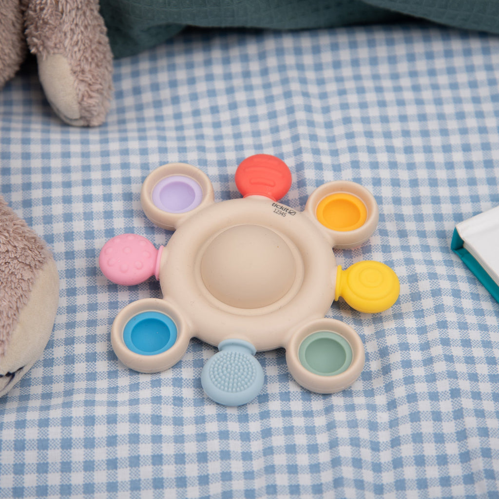 SiliSoft® Pop Teether - Rainbow - Baby&More