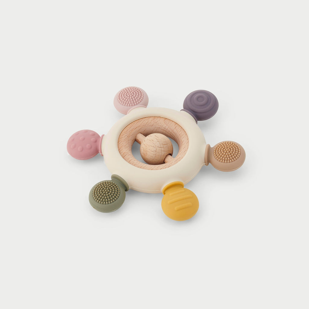 SiliSoft® Rattle Teether - Earth - Baby&More