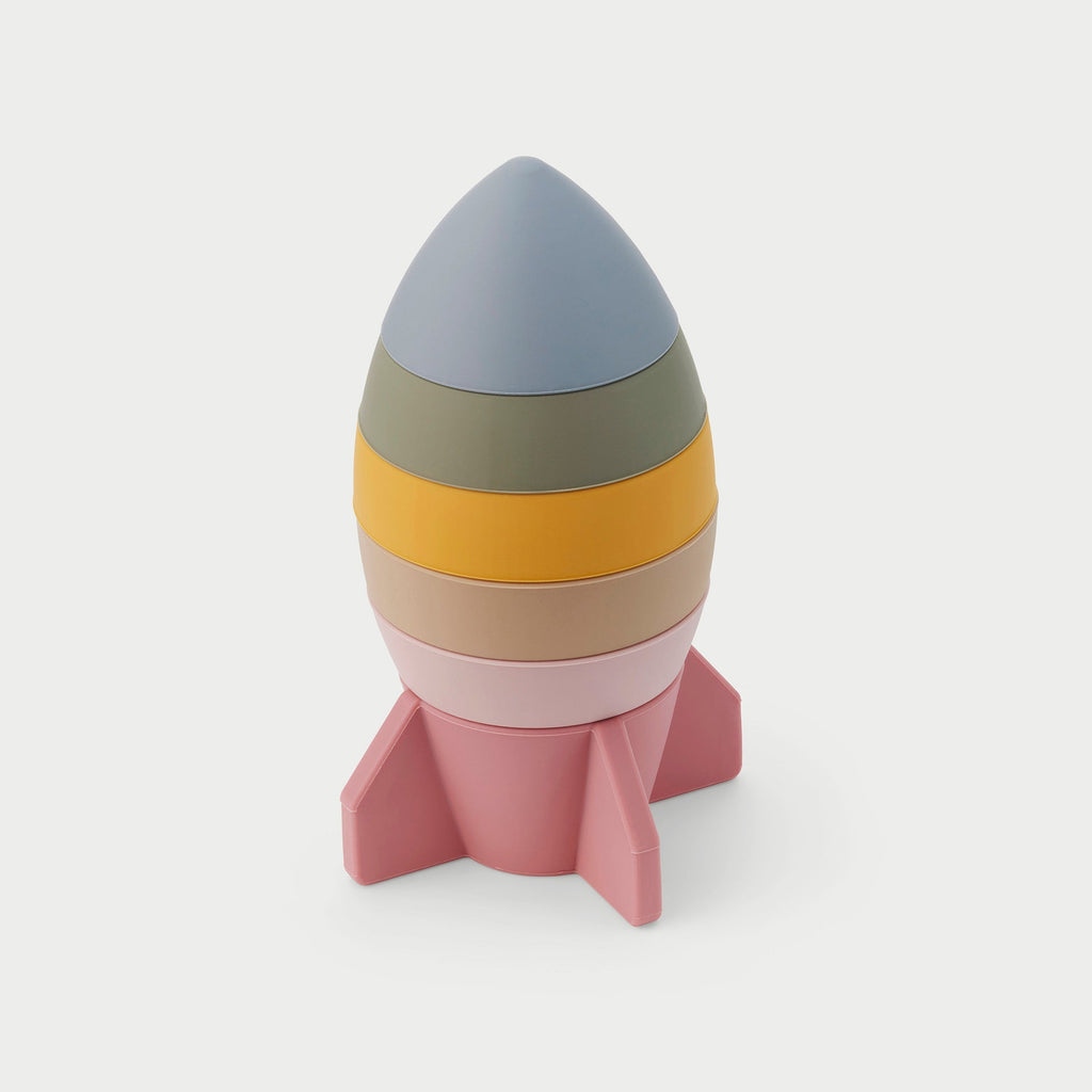 SiliSoft® Rocket Stacker - Earth - Baby&More