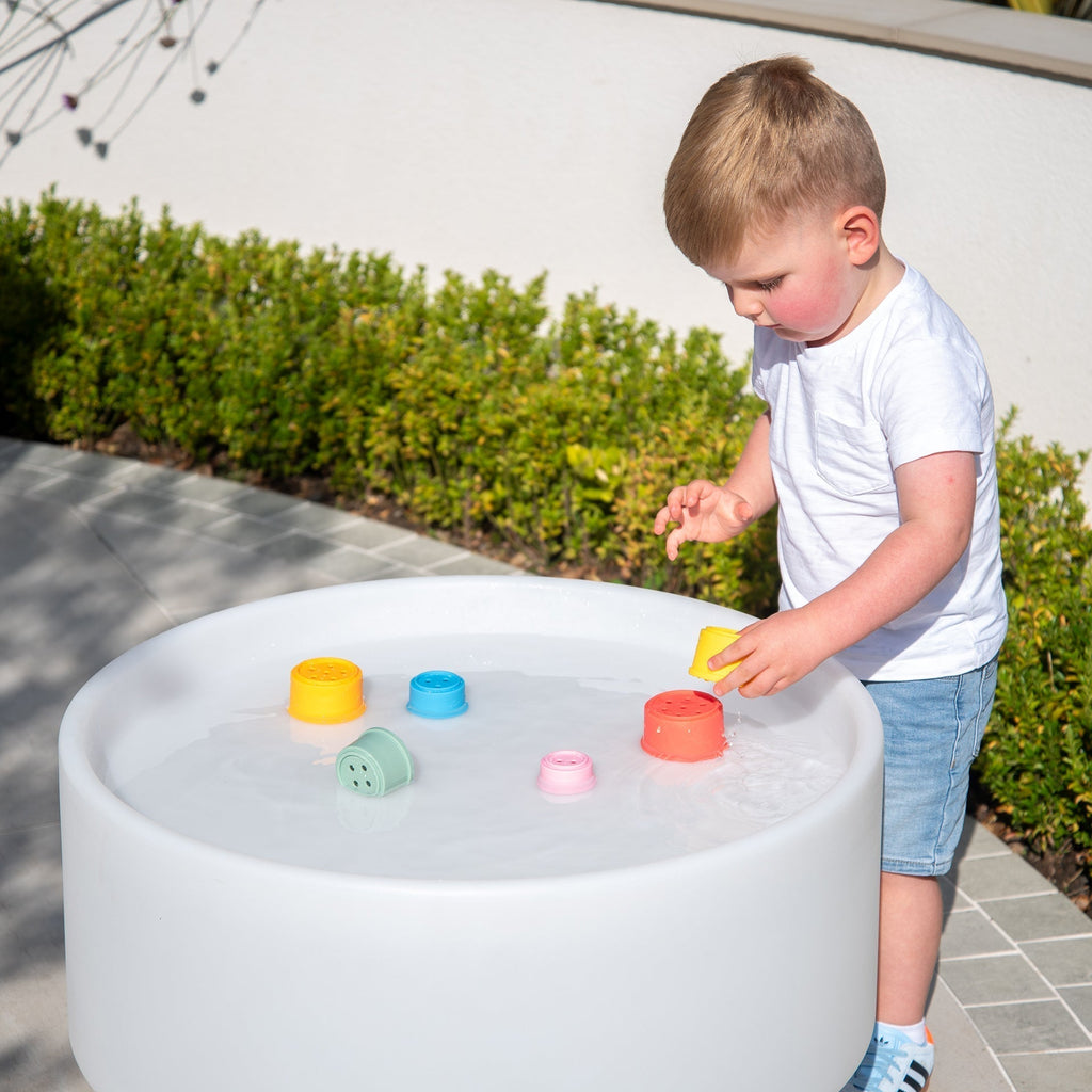 SiliSoft® Round Stacking Cups - Rainbow - Baby&More