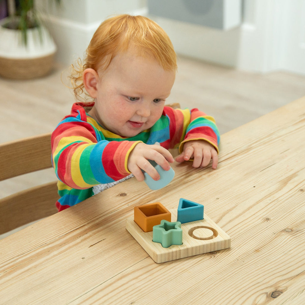 SiliSoft® Shape Puzzle - Neutral - Baby&More