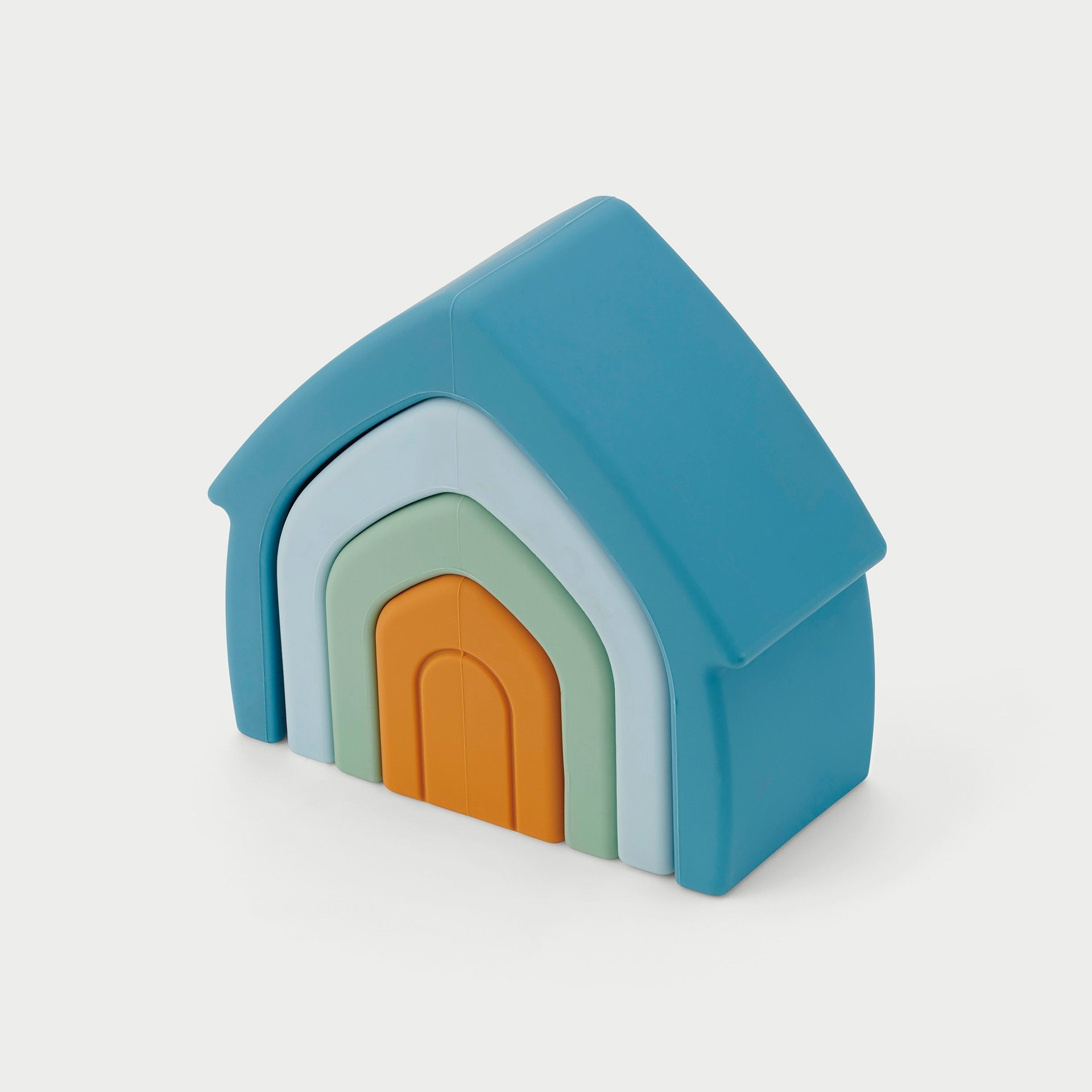 SiliSoft® Stacking Houses - Neutral - Baby&More