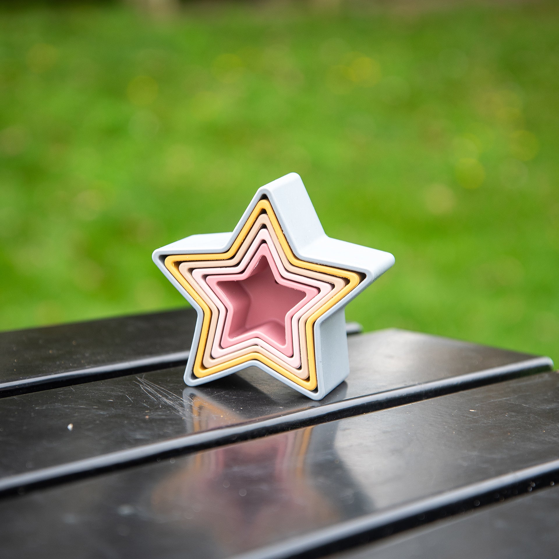 SiliSoft® Star Stacking Cups - Earth - Baby&More