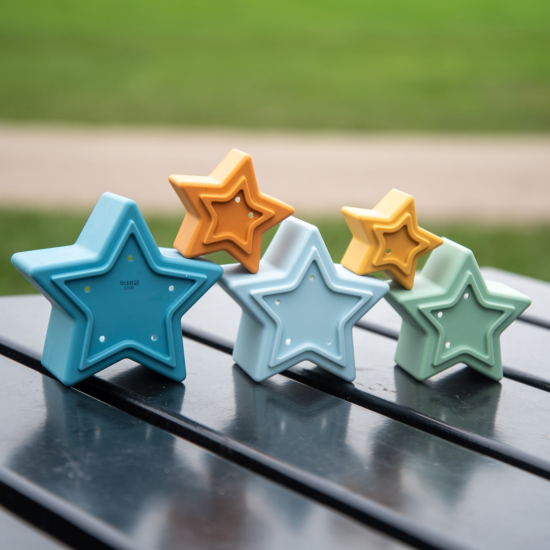 SiliSoft® Star Stacking Cups - Neutral - Baby&More