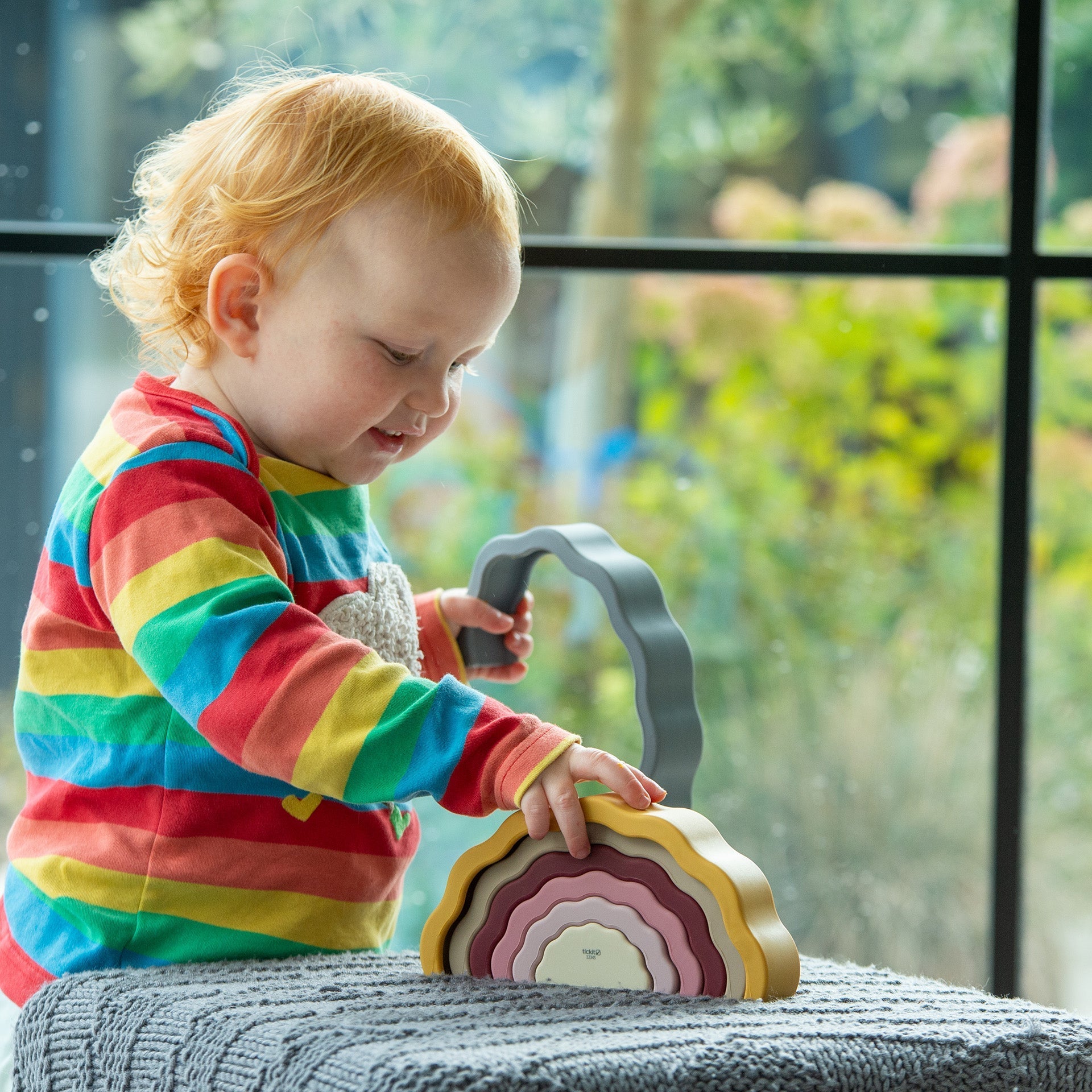 SiliSoft® Wobble Rainbow - Earth - Baby&More