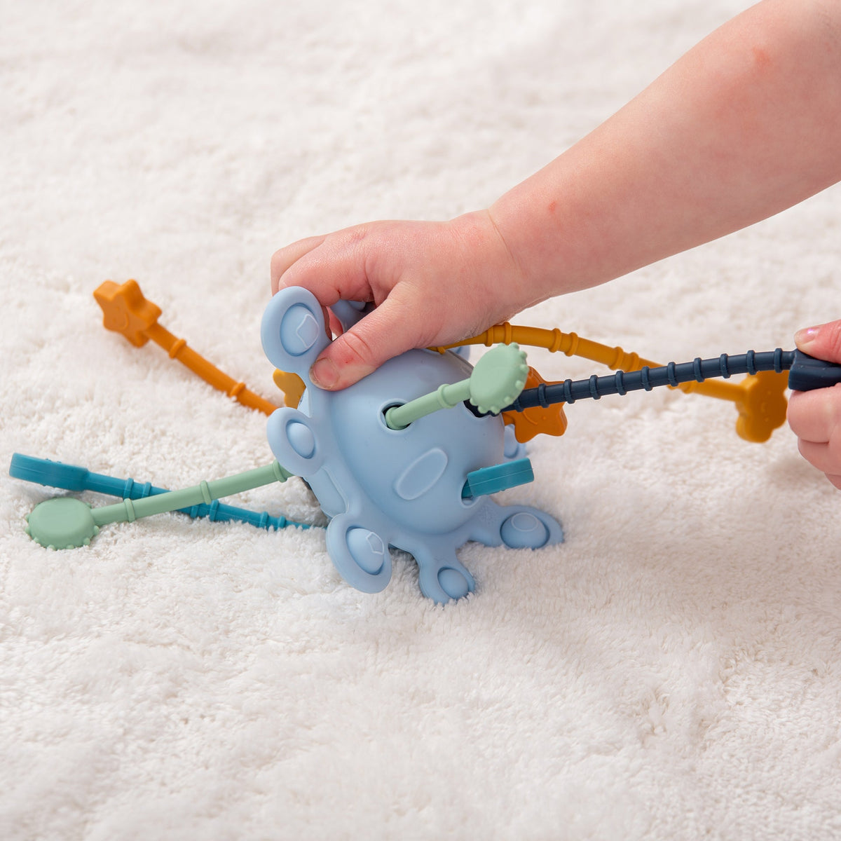 Silisoft Zip Pull Toy - Neutral - Baby&More