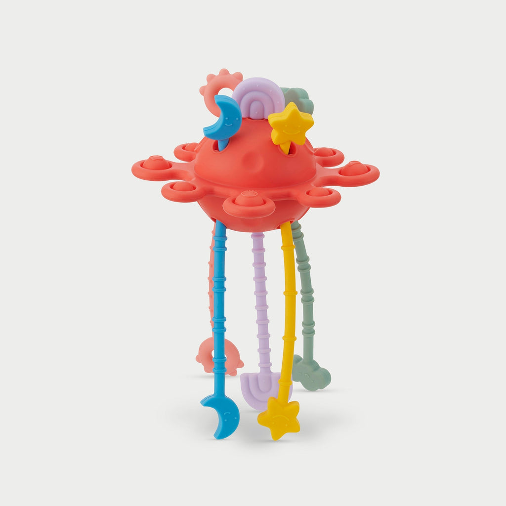 SiliSoft® Zip Pull Toy - Rainbow - Baby&More
