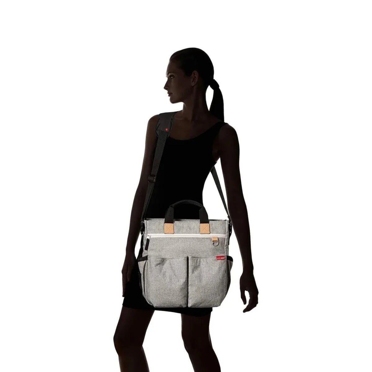Skip Hop Duo Signature Changing Bag - Grey Melange - Baby&More