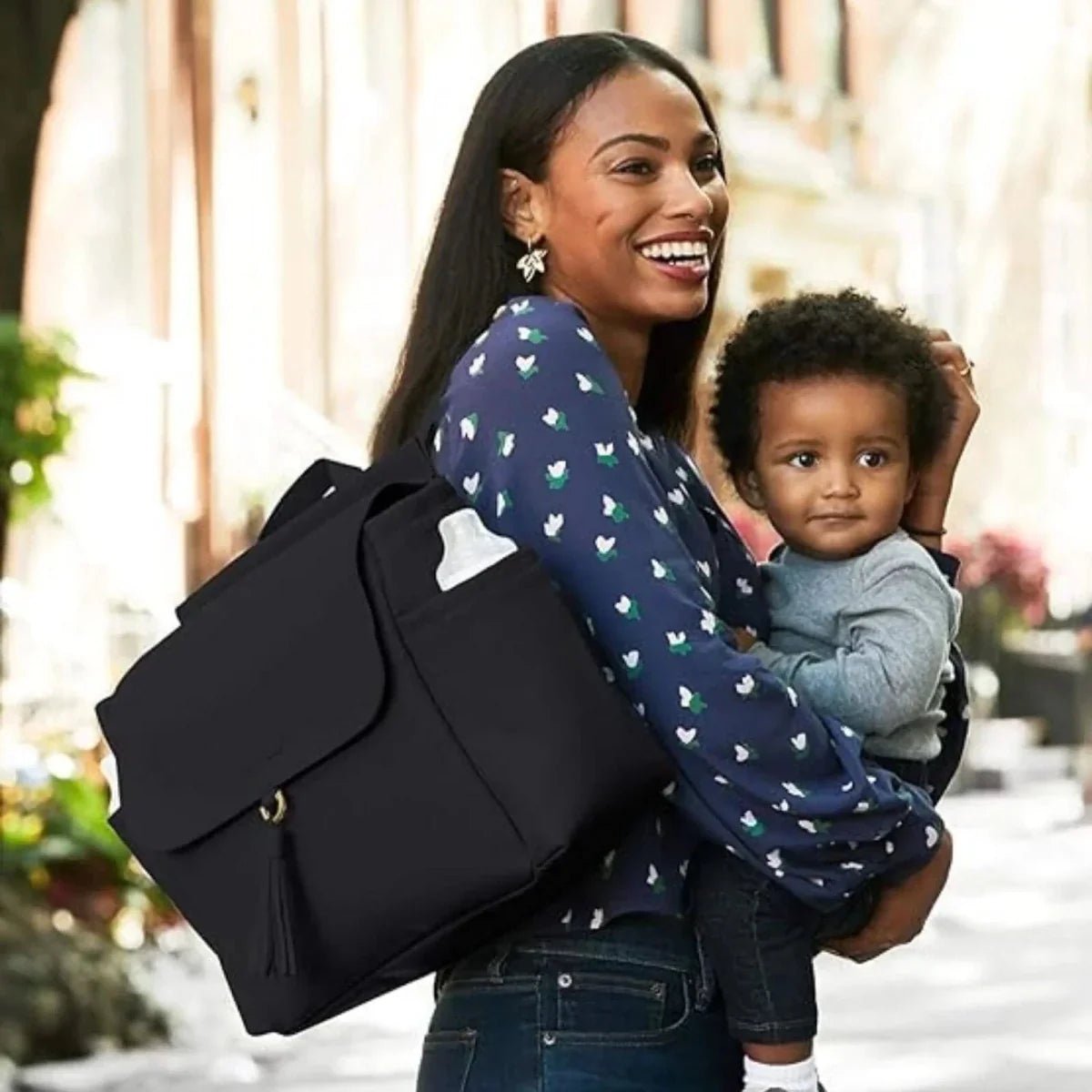 Skip Hop Greenwich Convertible Backpack - Black - Baby&More