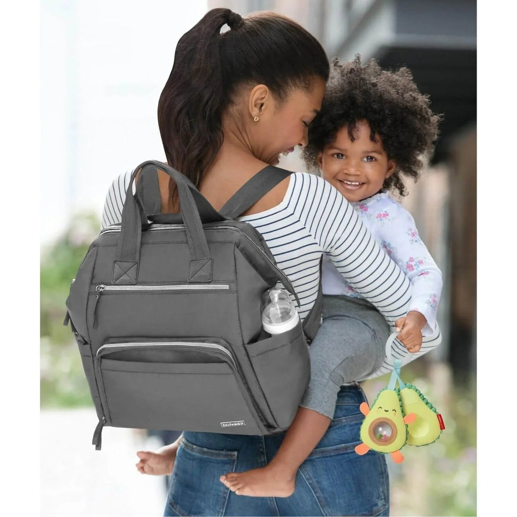 Skip Hop Main Frame Changing Backpack - Charcoal Grey - Baby&More