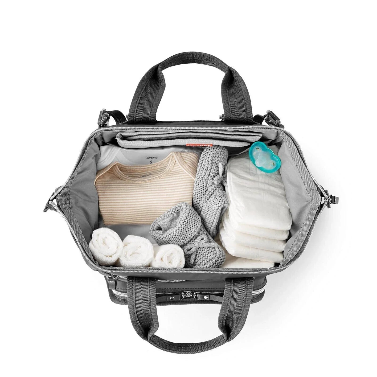 Skip Hop Main Frame Changing Backpack - Charcoal Grey - Baby&More