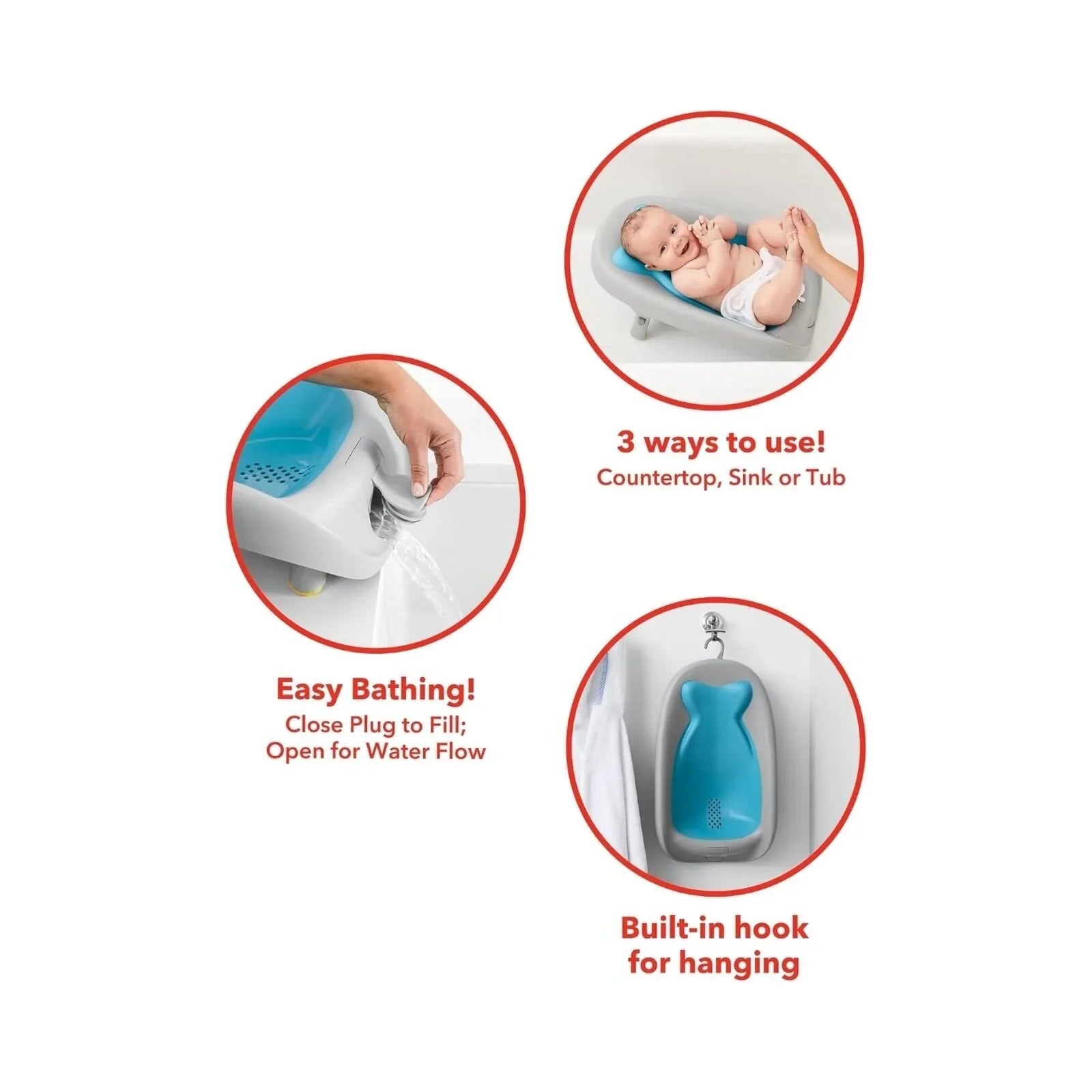 Skip Hop Moby Reclined Bath Support - Baby&More