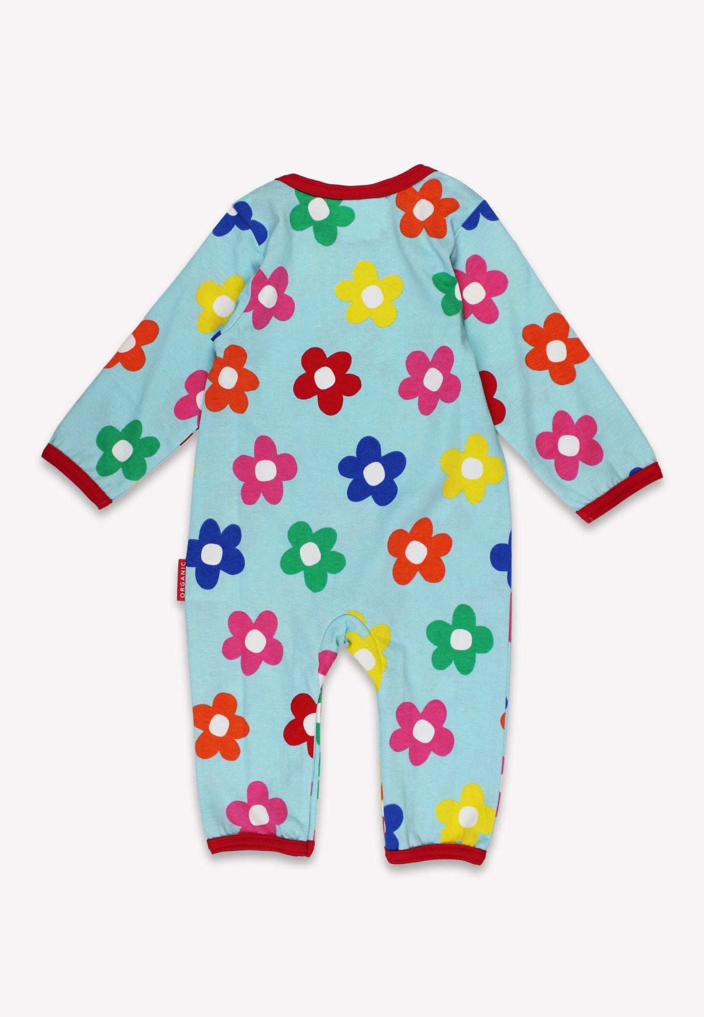 Organic Applique Sleepsuit - Rainbow Bloom Bunny