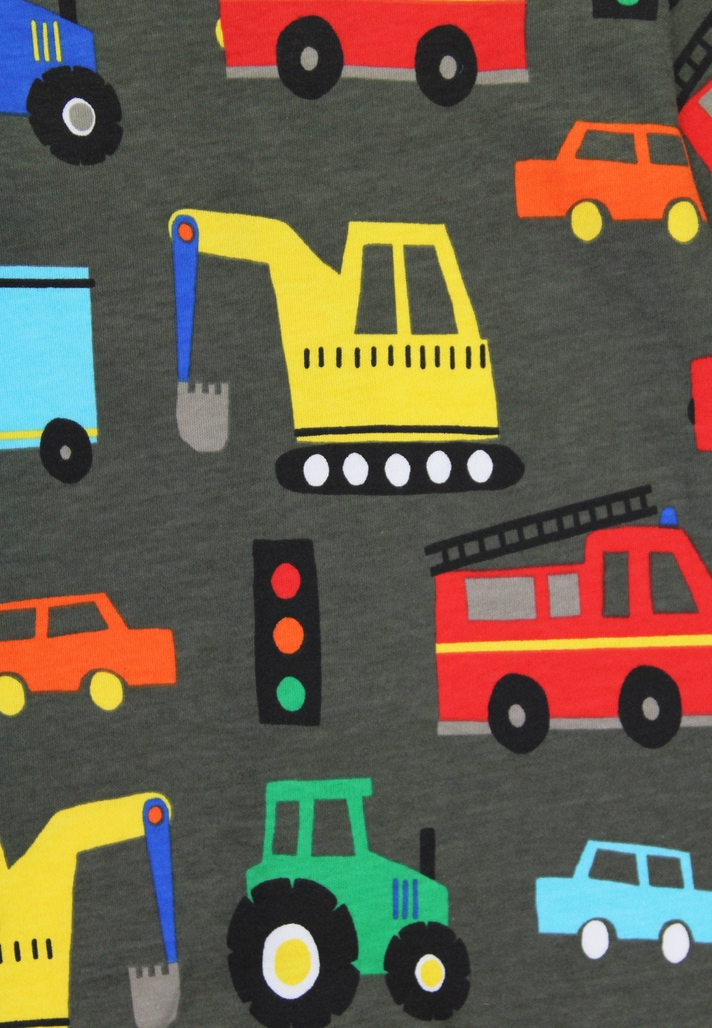 Organic Sleepsuit - Transport Print