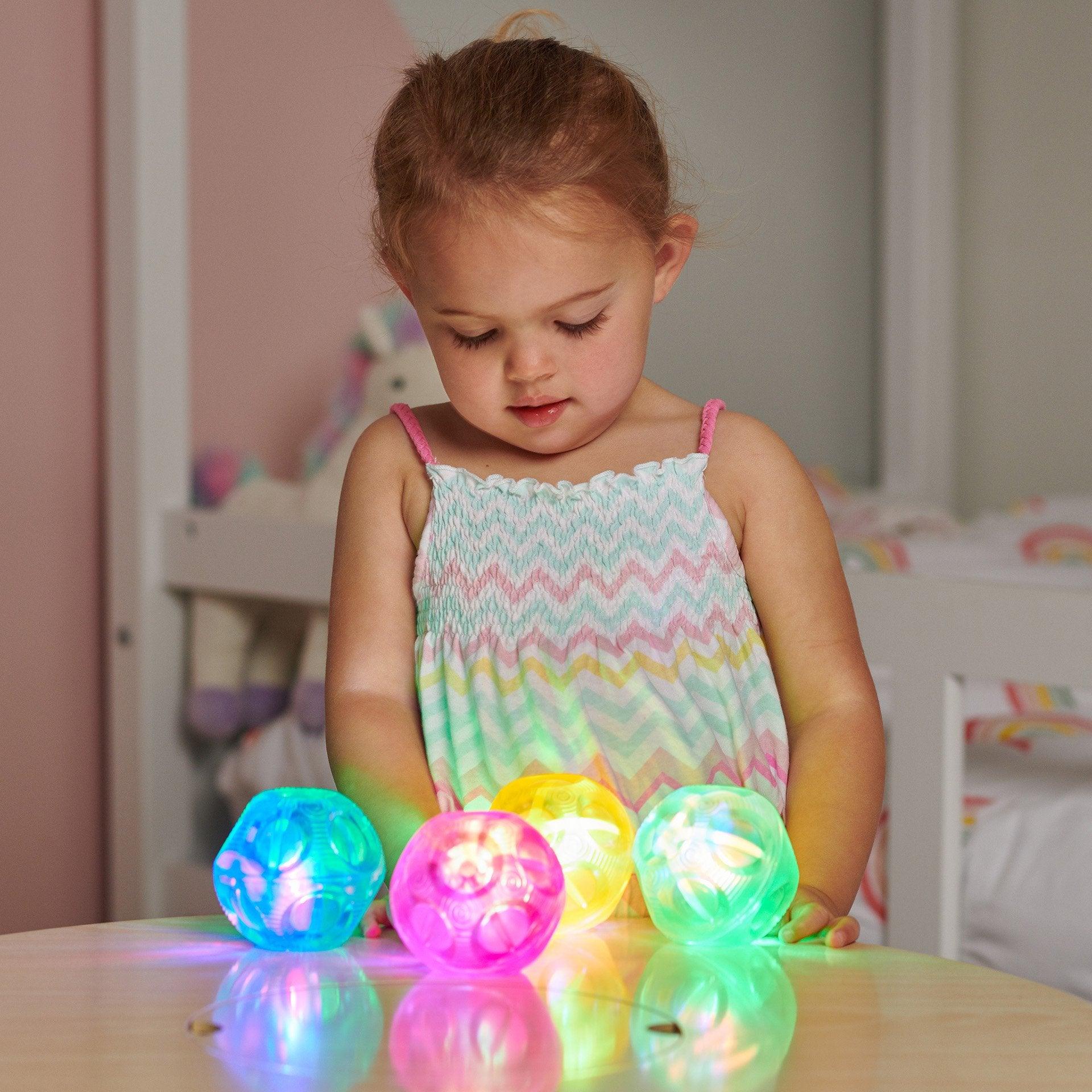 Small Irregular Sensory Flashing Ball Set - Baby&More