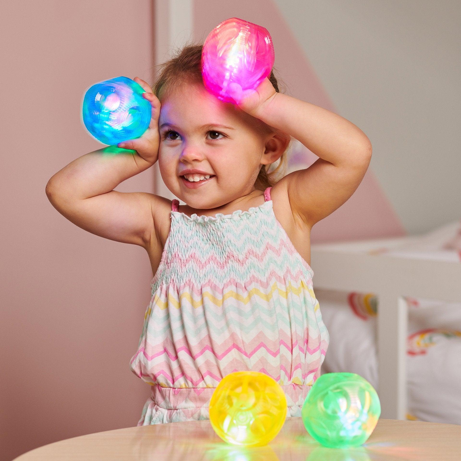 Small Irregular Sensory Flashing Ball Set - Baby&More