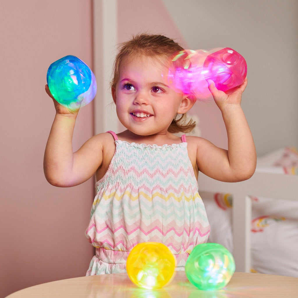 Small Irregular Sensory Flashing Ball Set - Baby&More