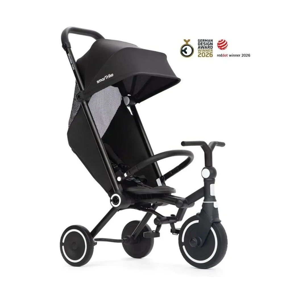smarTrike Wonder Max Trike - Jet Black - Baby&More