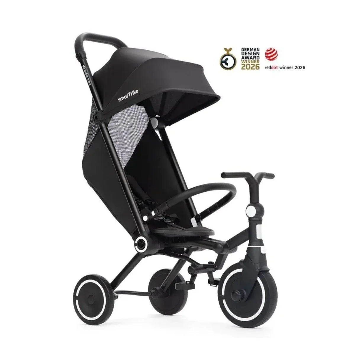 smarTrike Wonder Max Trike - Jet Black - Baby&More