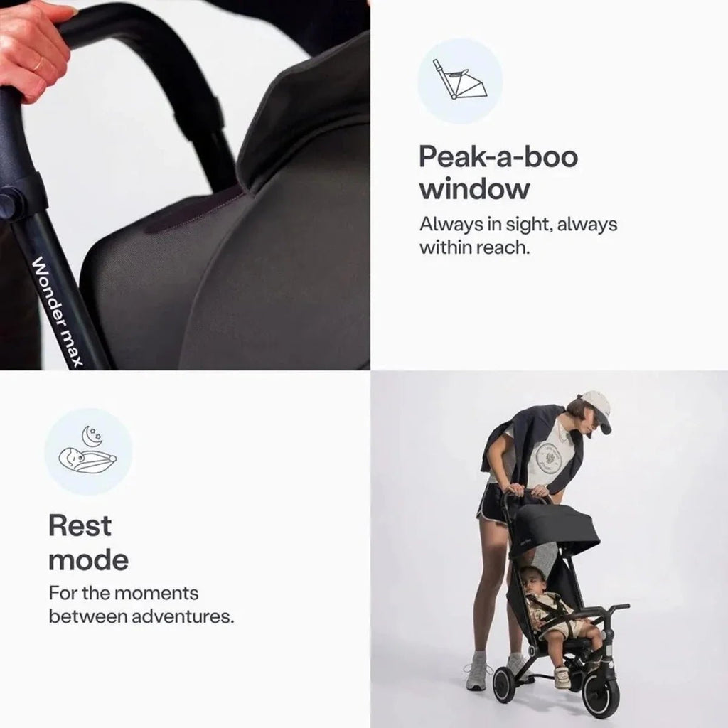 smarTrike Wonder Max Trike - Jet Black - Baby&More