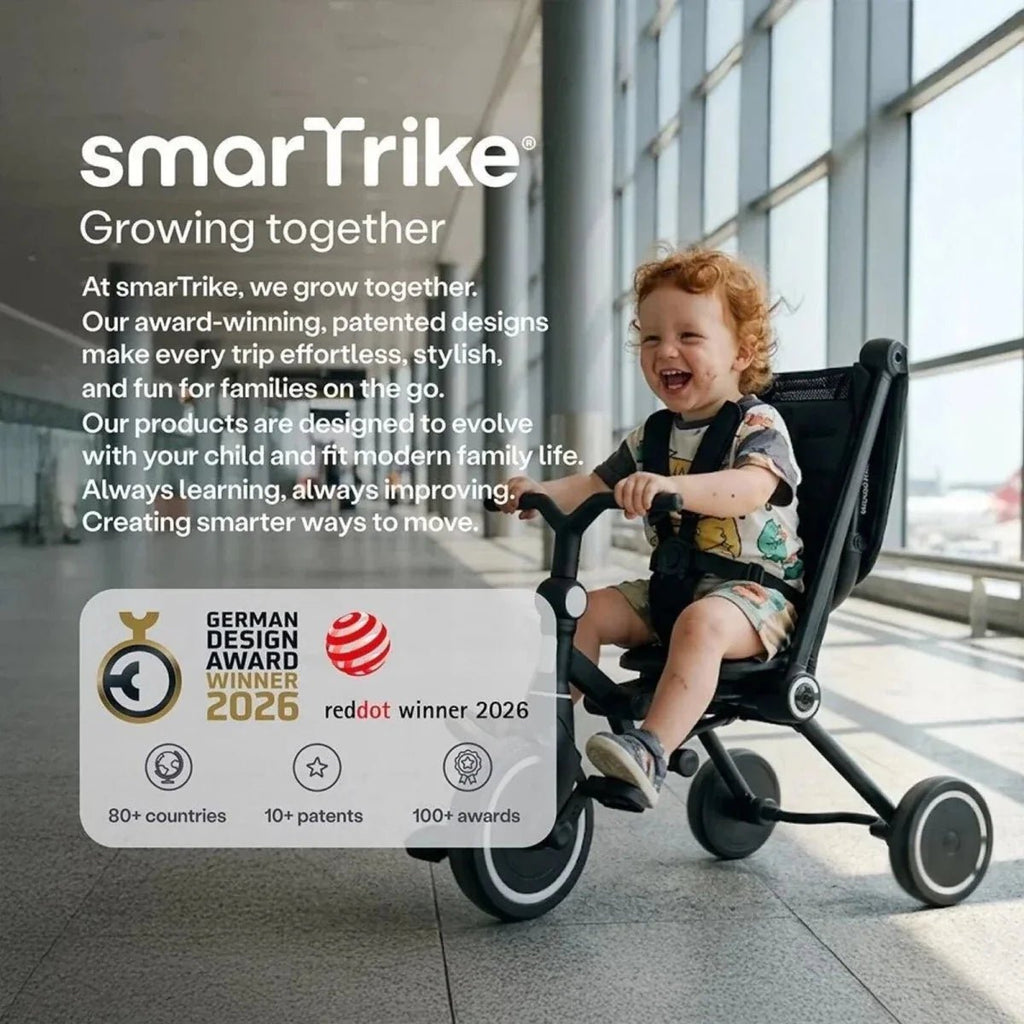 smarTrike Wonder Max Trike - Jet Black - Baby&More
