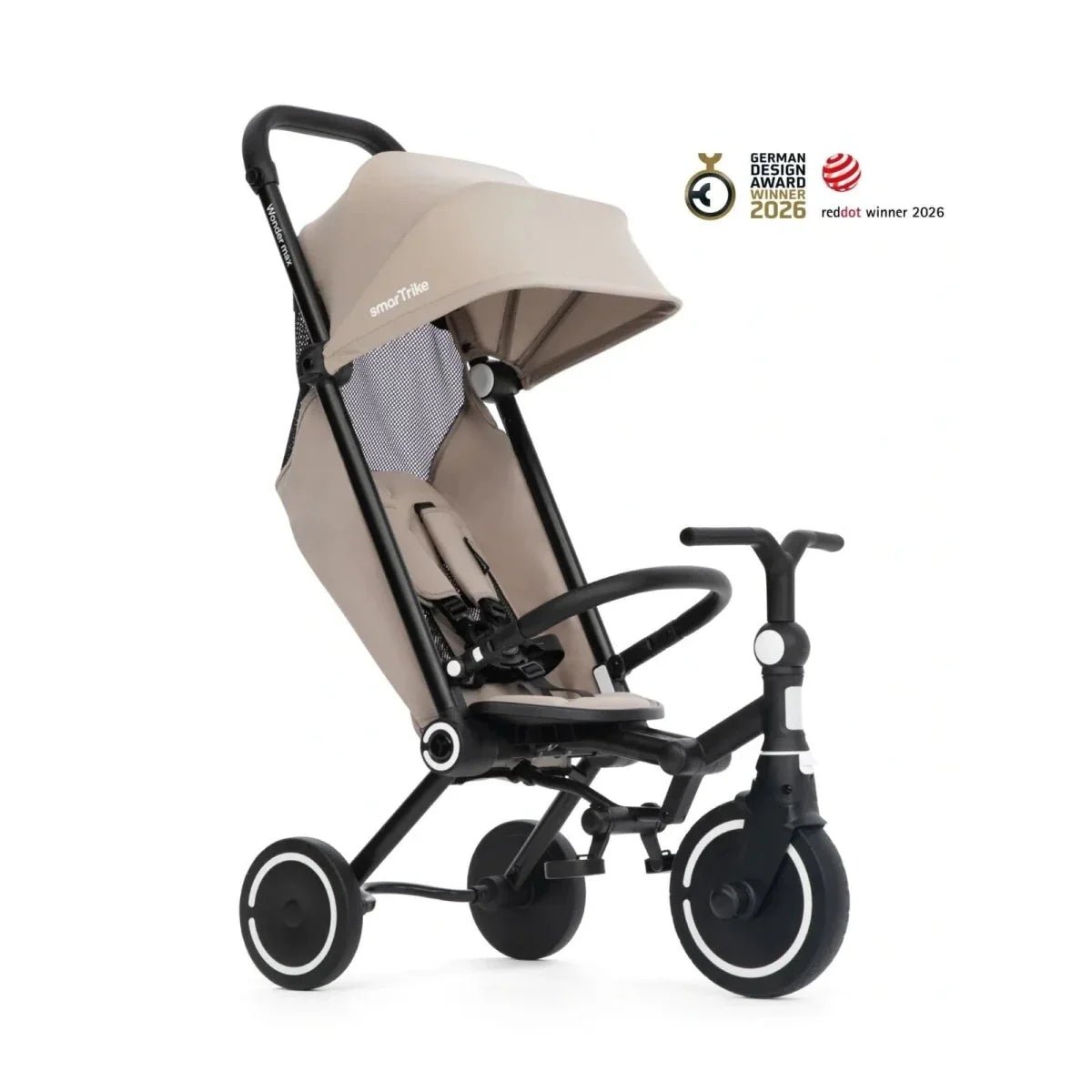 smarTrike Wonder Max Trike - Stone - Baby&More