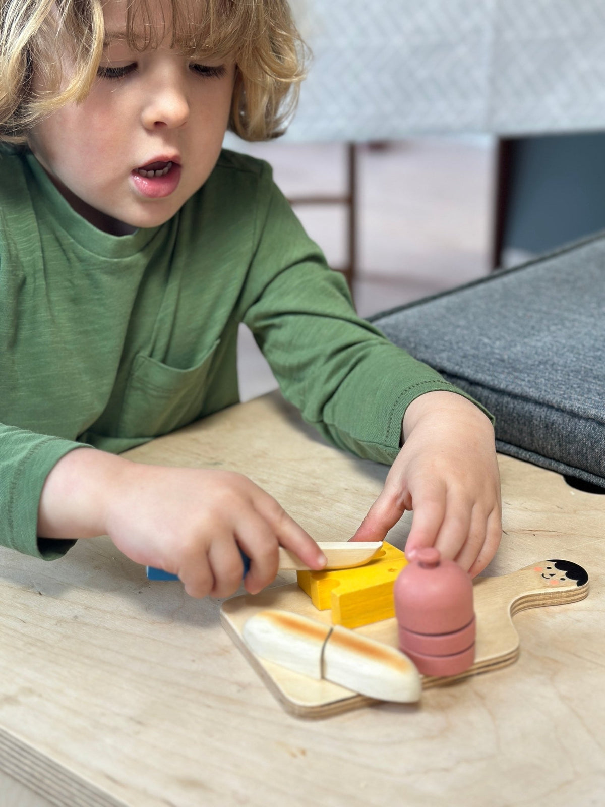 Smiley Wooden Charcuterie Chopping Board - Baby&More