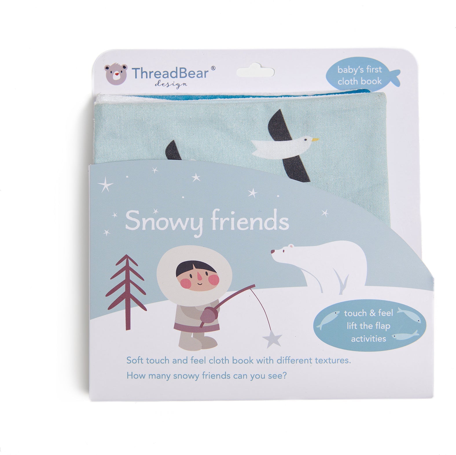 ThreadBear Design Snowy Friends Fabric Activity Book