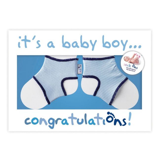 Sock Ons Congratulations Gift Card - Baby Girl or Boy - Baby&More