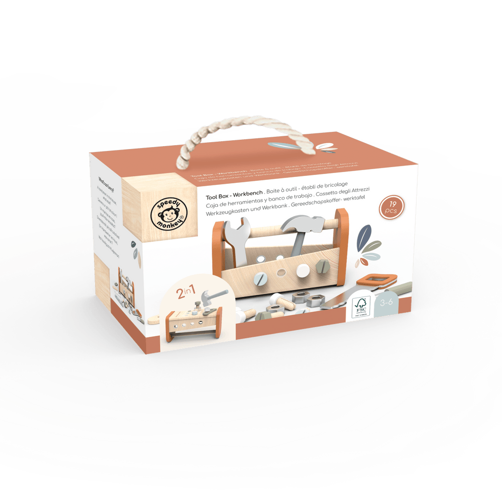 Speedy Monkey 2 in 1 Tool Box & Workbench - Baby&More