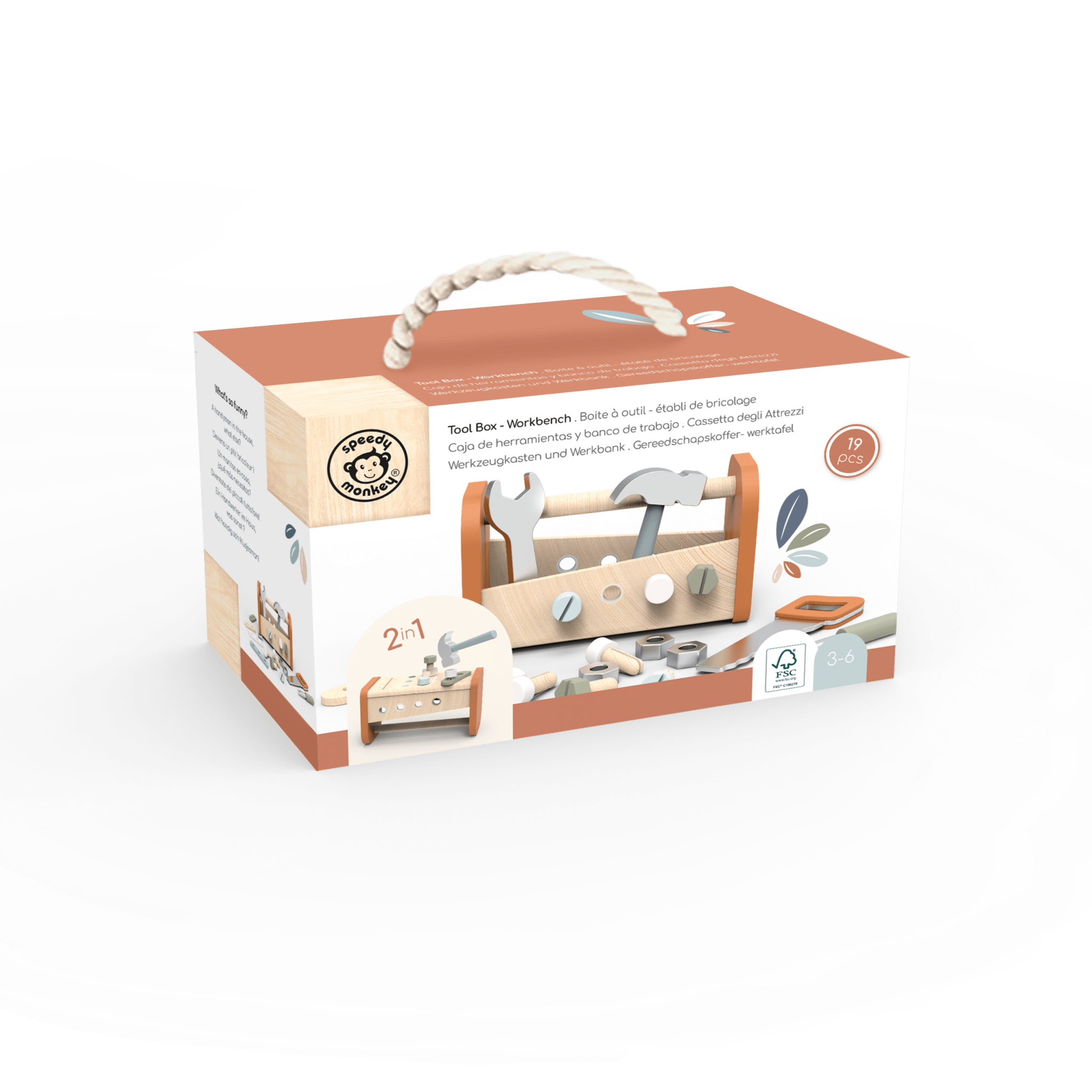 Speedy Monkey 2 in 1 Tool Box & Workbench - Baby&More