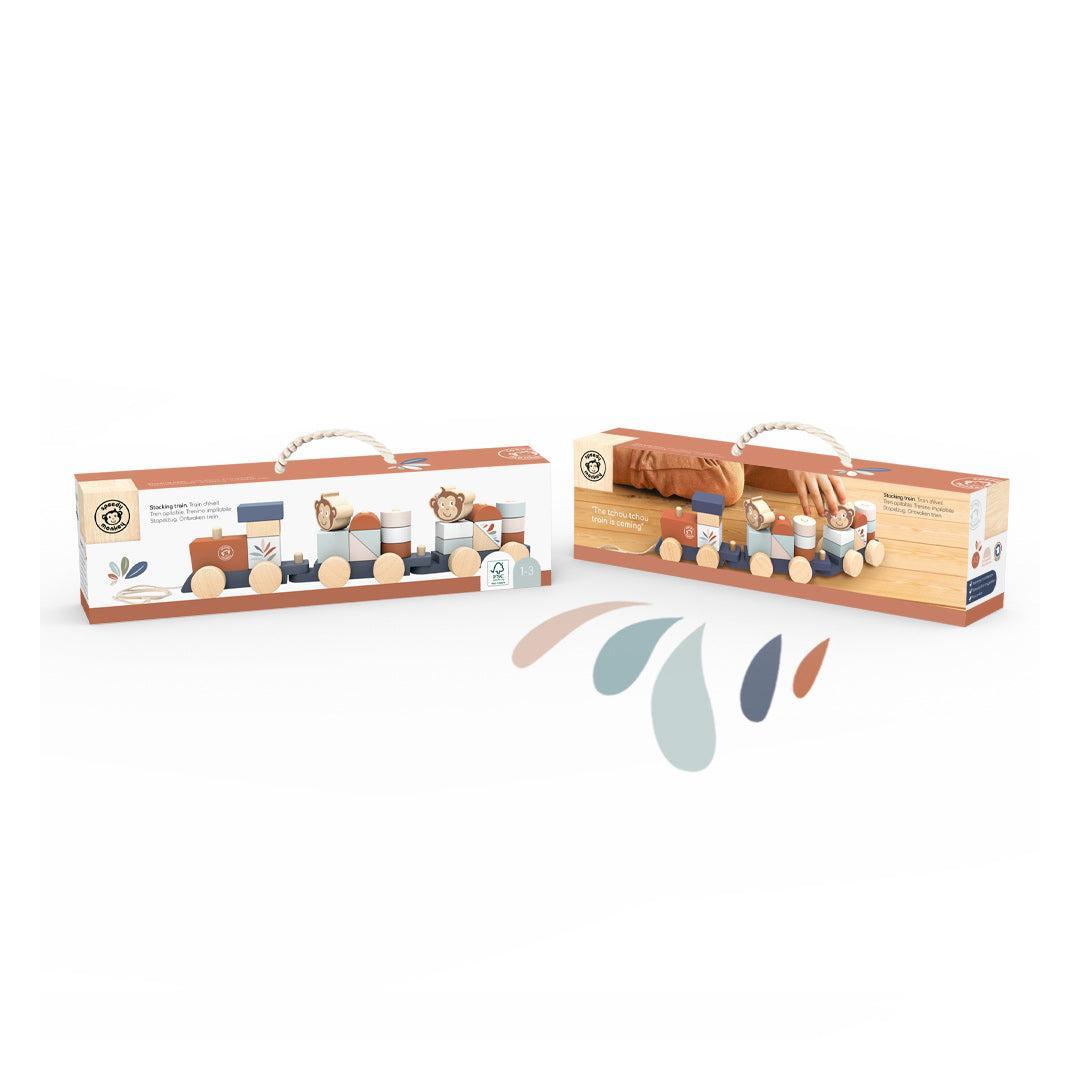 Speedy Monkey Wooden Train Stacker