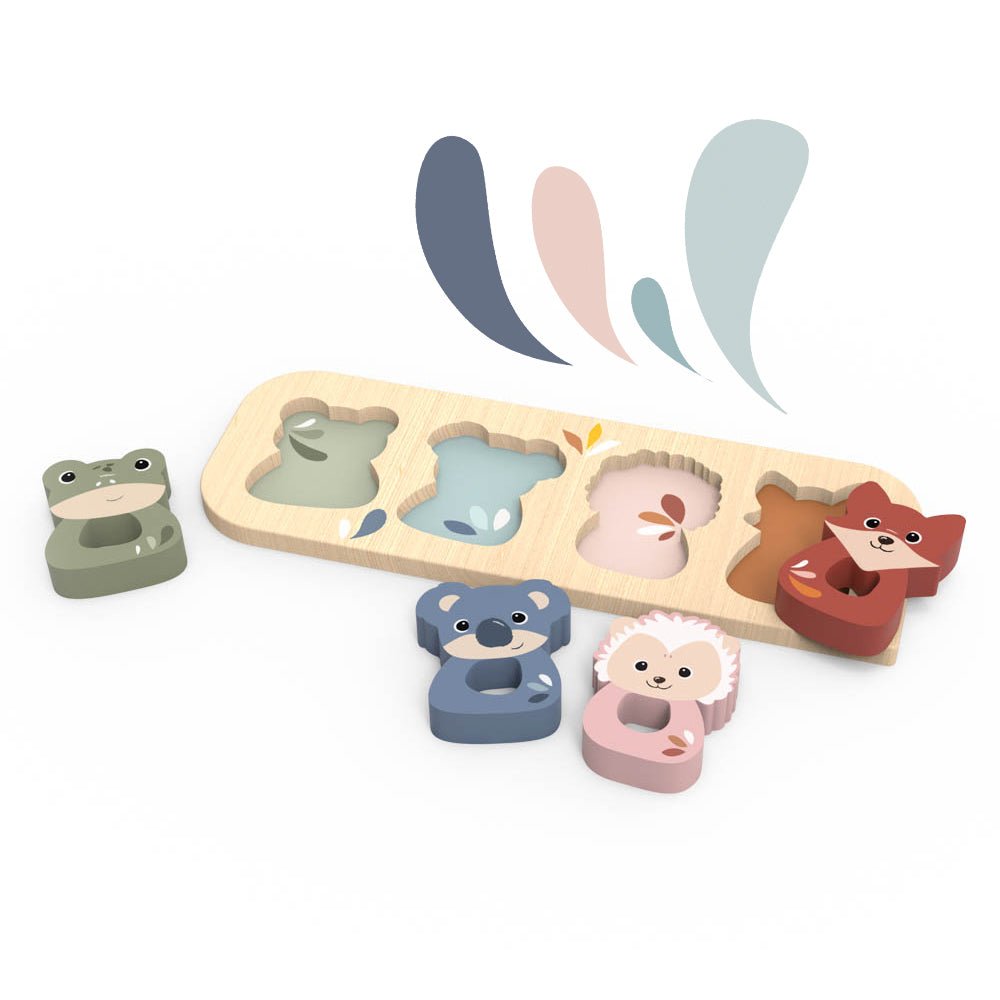 Speedy Monkey Wooden Animal Puzzle - Baby&More