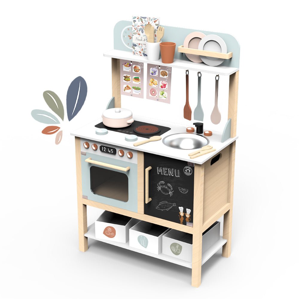 Speedy Monkey Wooden Kitchen with Accessories - Baby&More