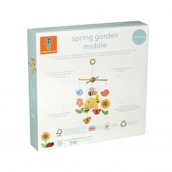 Spring Garden Mobile - Wooden Hanging Mobile for Babies - Baby&More
