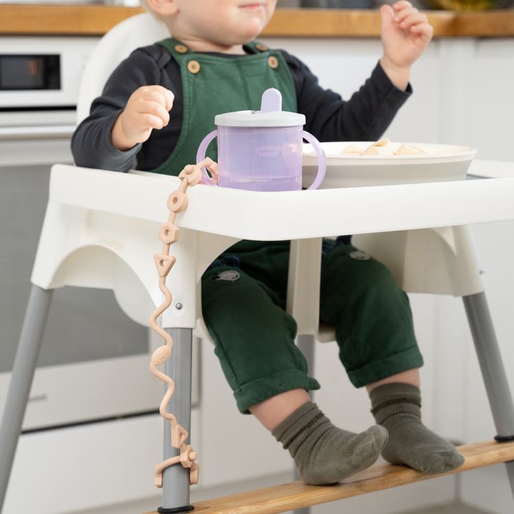 Squiggle Strap® 2pcs Antimicrobial Food Grade Silicone Toy Straps - Baby&More