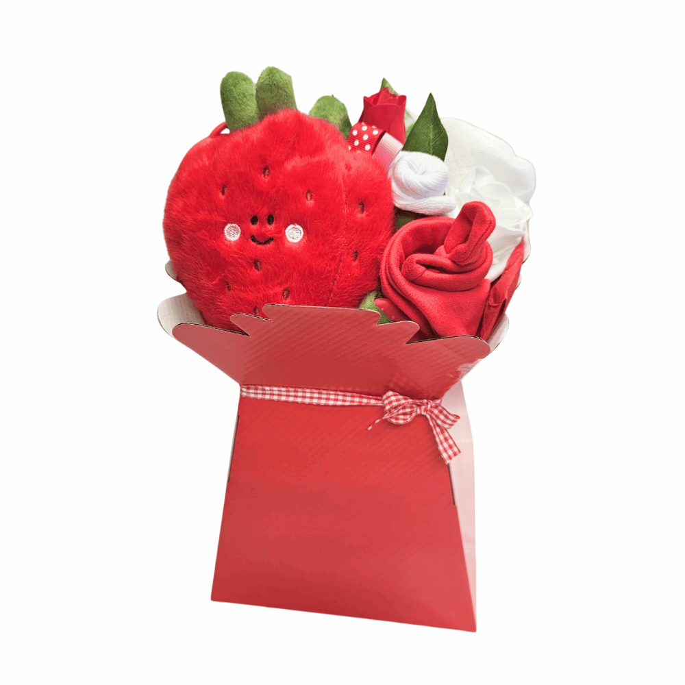 Say It Baby - Squish & Snugg Strawberry Baby Bouquet Gift