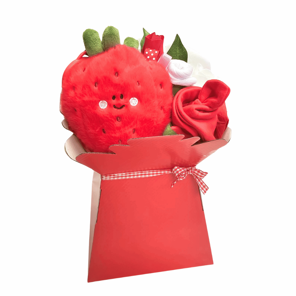 Say It Baby - Squish & Snugg Strawberry Baby Bouquet Gift