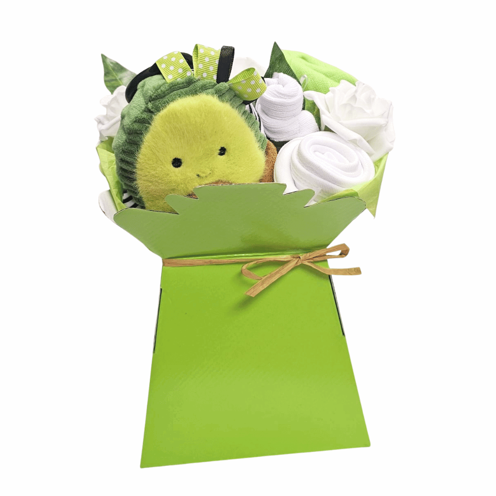 Say It Baby - Squish & Snugg Avocado Baby Bouquet Gift