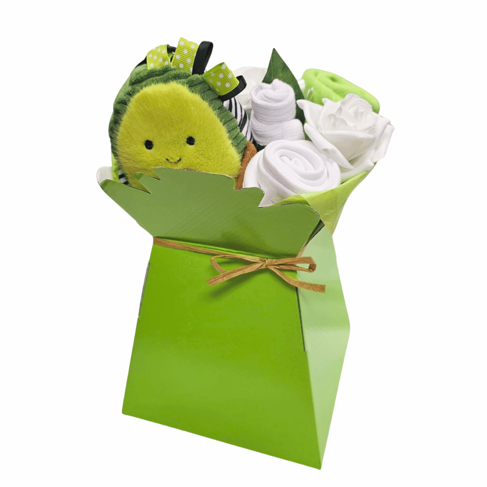 Say It Baby - Squish & Snugg Avocado Baby Bouquet Gift