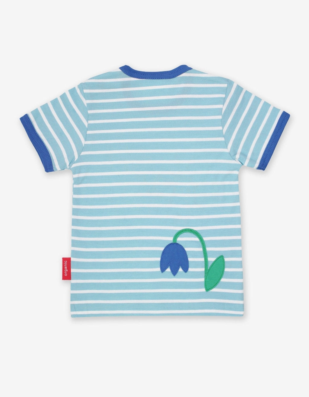Toby Tiger Organic Applique Short-Sleeved T-Shirt - Ladybird