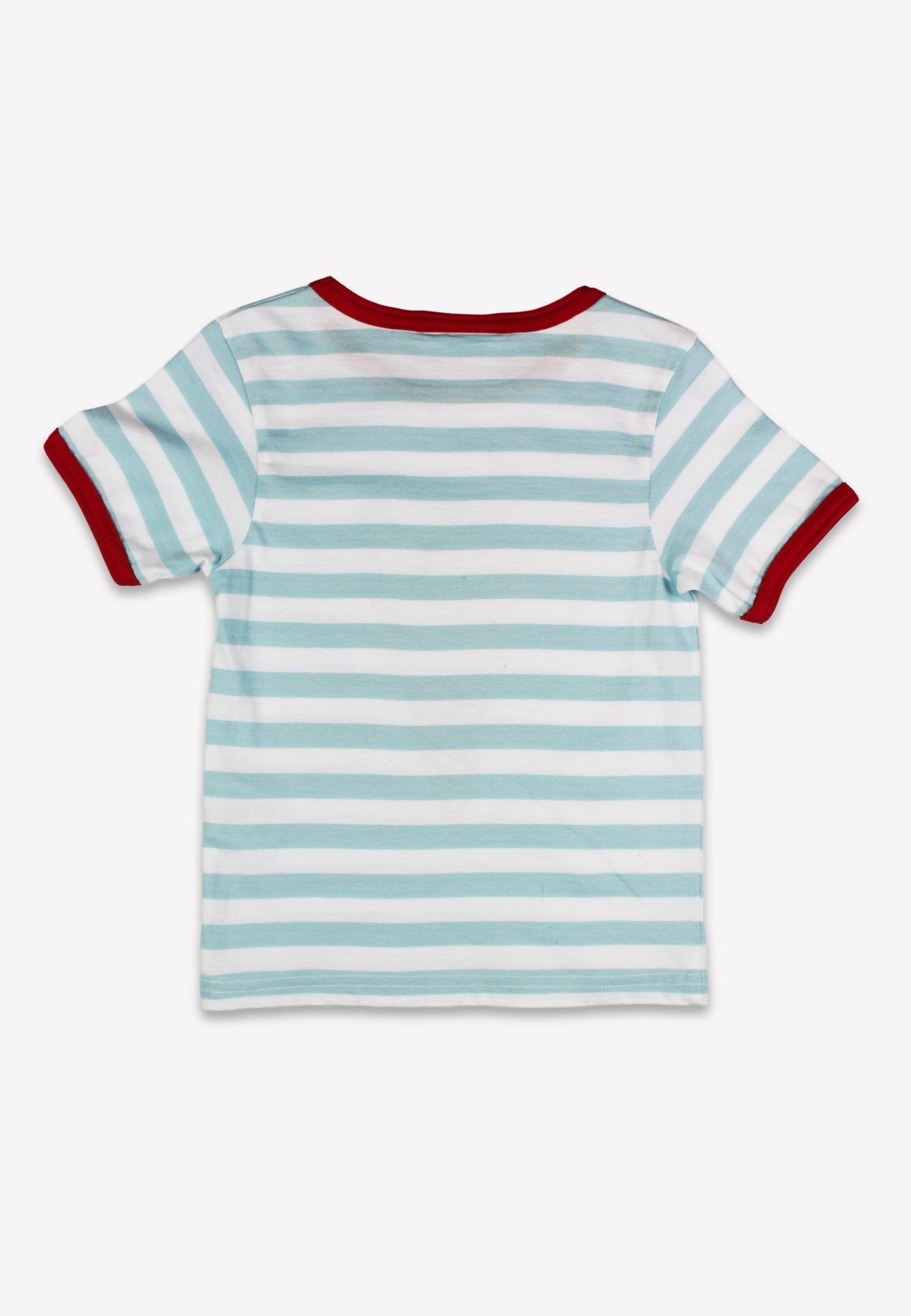 Toby Tiger Organic Applique Short-Sleeved T-Shirt - Ice Cream