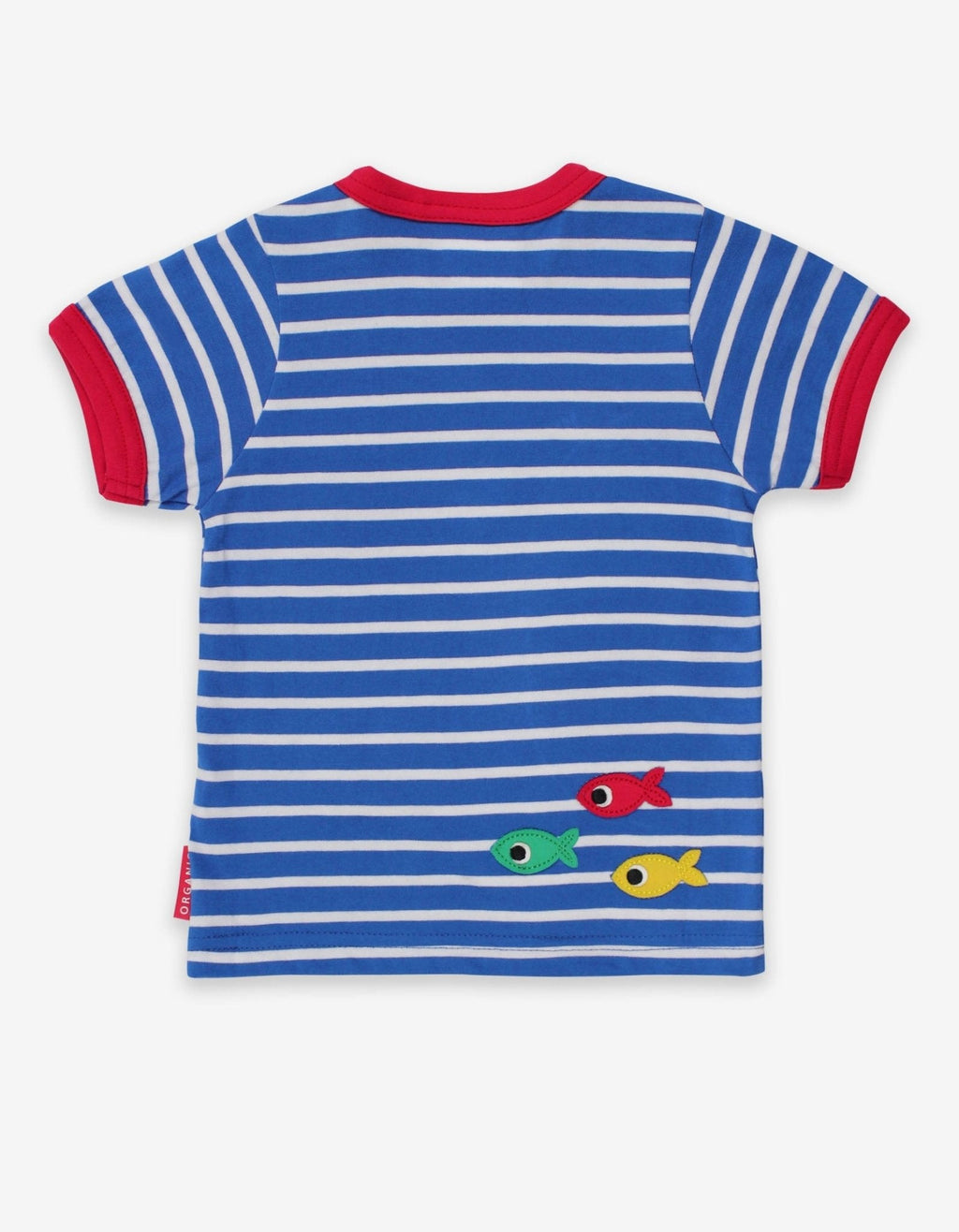 Toby Tiger Organic Applique Short-Sleeved T-Shirt - Crab