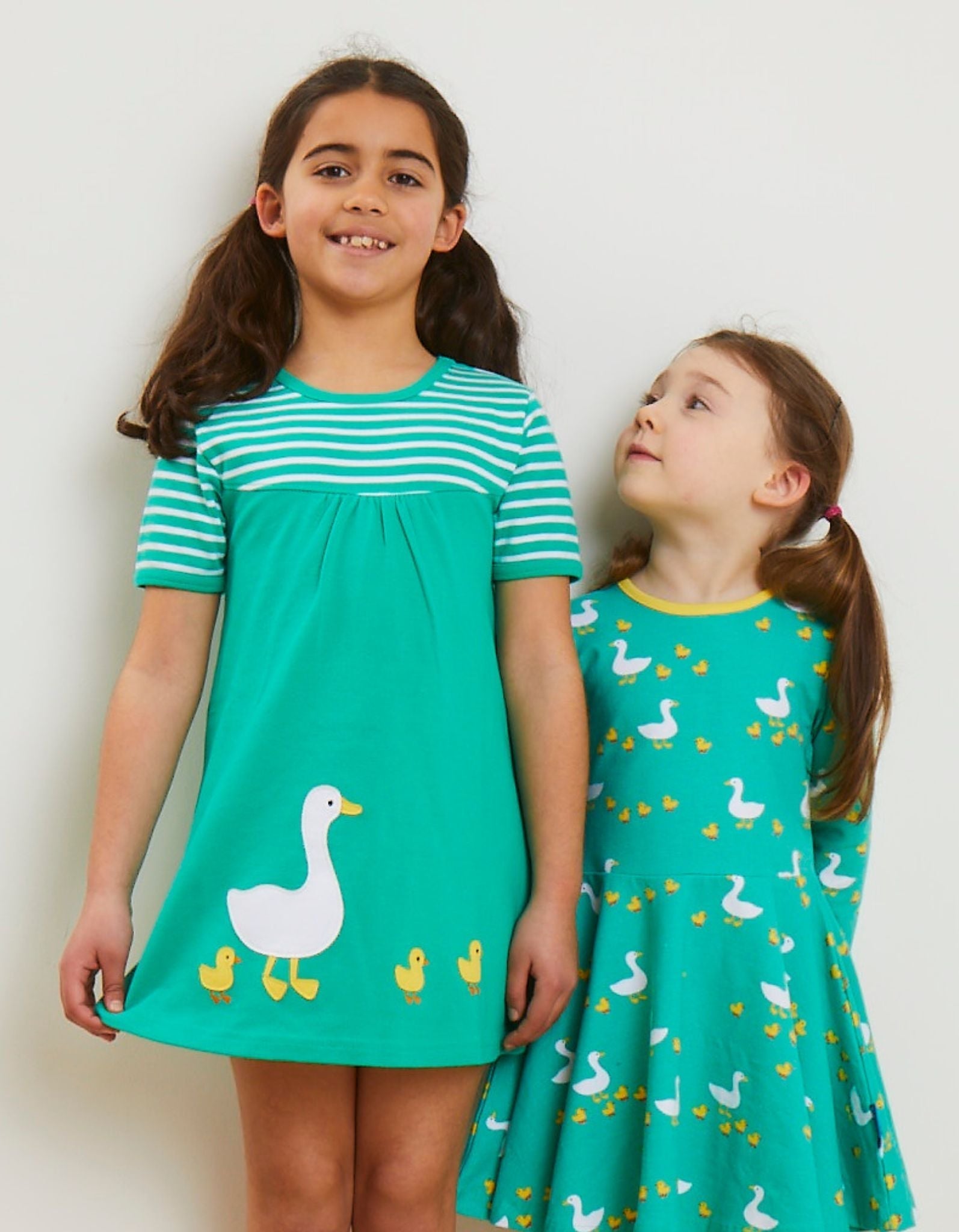 Toby Tiger Organic Applique Dress - Duck and Chick