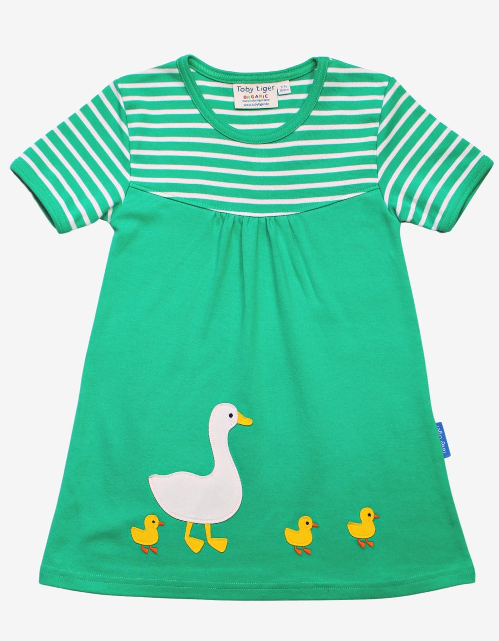 Toby Tiger Organic Applique Dress - Duck and Chick