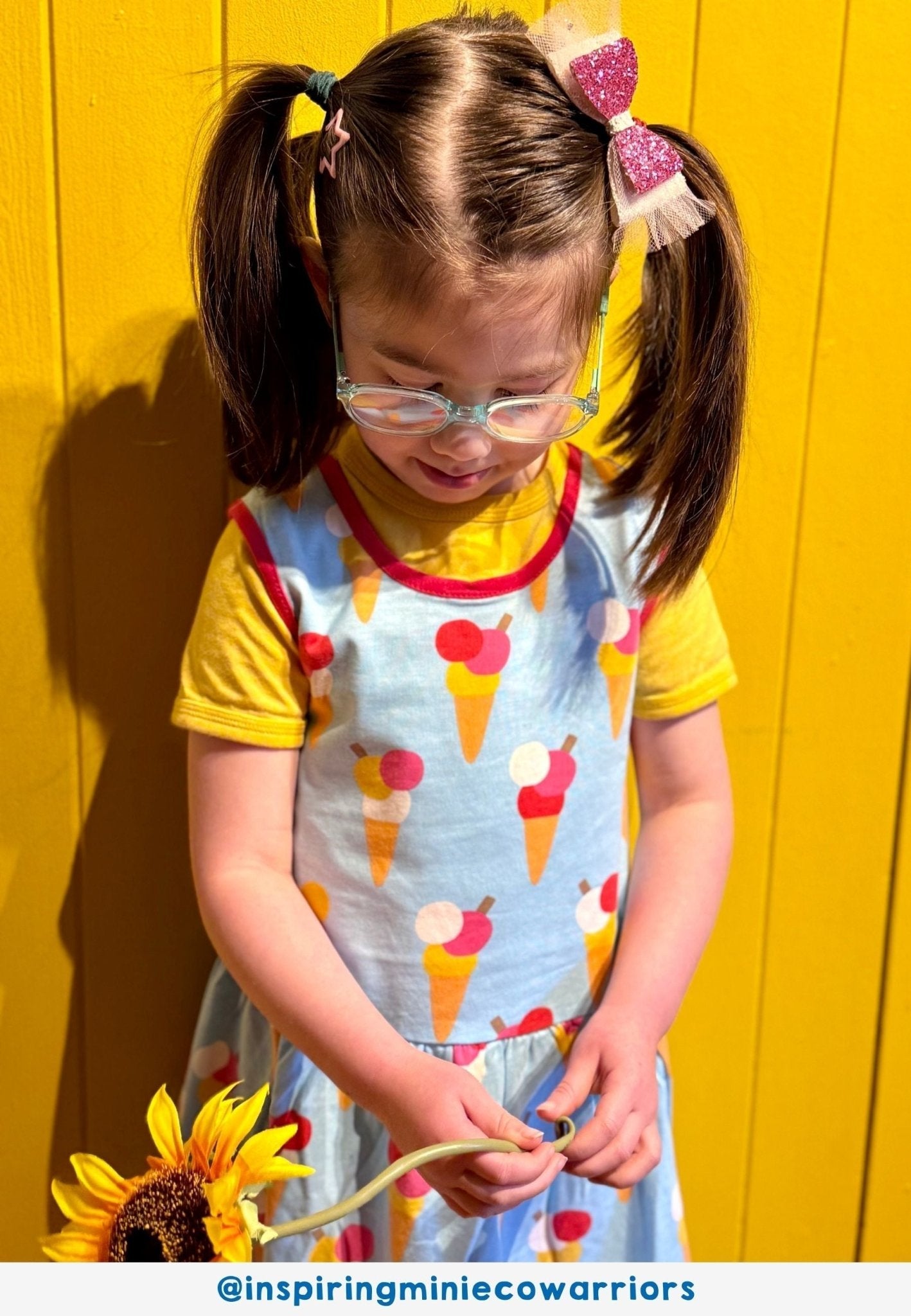 Toby Tiger Organic Summer Dress - Ice Cream Cones